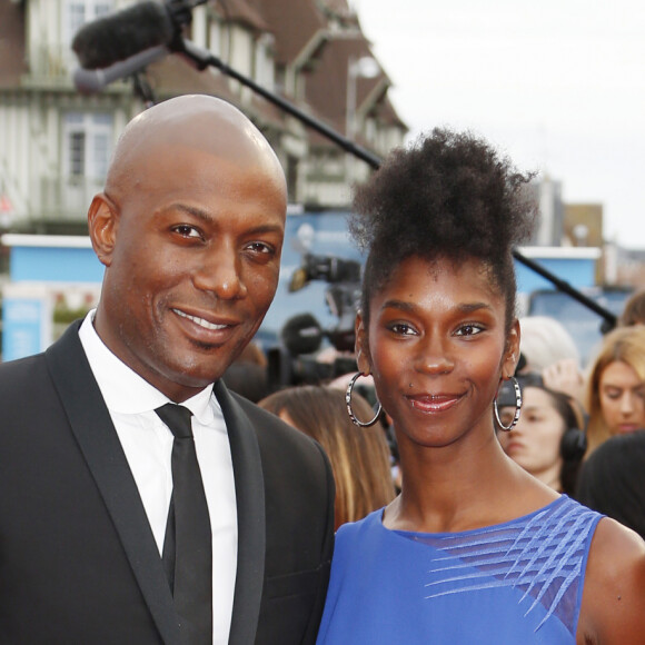 Harry Roselmack et son ex-épouse Chrislaine - People sur le tapis rouge de la soirée d'ouverture du 42ème Festival du cinéma Américain de Deauville. Le 2 septembre 2016 © Christophe Aubert via Bestimage 