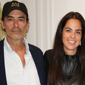 Exclusif - Anthony Delon et Anouchka Delon au cocktail à l'issue de la conférence de presse pour la vente de la collection Alain Delon chez Bonhams Cornette de Saint Cyr à Paris le 19 juin 2023.  © Coadic Guirec/Bestimage