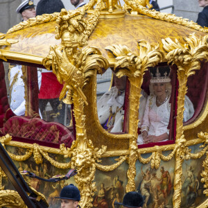 Le roi Charles III d'Angleterre et Camilla Parker Bowles, reine consort d'Angleterre lors de la cérémonie de couronnement du roi d'Angleterre à Londres, Royaume Uni, le 6 mai 2023. 