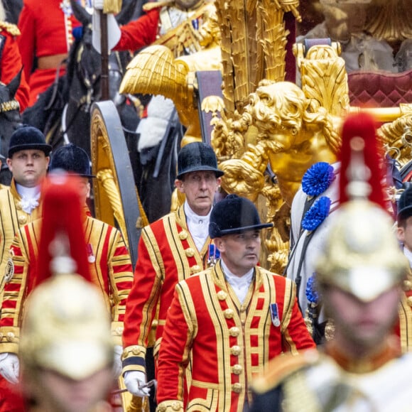 Le roi Charles III d'Angleterre et Camilla Parker Bowles, reine consort d'Angleterre, lors de la cérémonie de couronnement du roi d'Angleterre à Londres, Royaume Uni, le 6 mai 2023. 