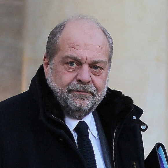 Eric Dupond-Moretti à la sortie du conseil des ministres au palais de l'Elysée à Paris le 20 décembre 2023. © Jonathan Rebboah / Panoramic / Bestimage