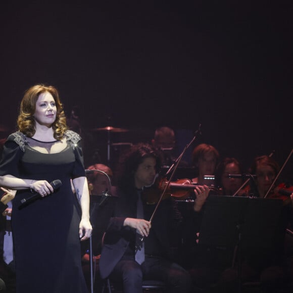 Isabelle Boulay - Isabelle Boulay en concert en hommage au 60ème anniversaire de la disparition d'Edith Piaf à la Seine Musicale à Boulogne-Billancourt le 17 octobre 2023. © Jack Tribeca / Bestimage 