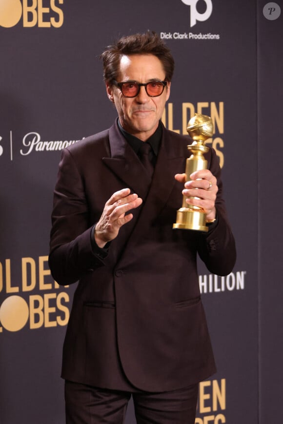Robert Downey Jr. - Press room de la 81ème cérémonie des Golden Globes au Beverly Hilton à Los Angeles le 7 janvier 2024. © Crash/imageSPACE via ZUMA Press Wire / Bestimage