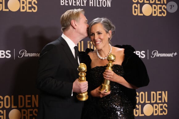 Christopher Nolan - Press room de la 81ème cérémonie des Golden Globes au Beverly Hilton à Los Angeles le 7 janvier 2024. © Crash/imageSPACE via ZUMA Press Wire / Bestimage