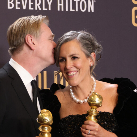 Christopher Nolan - Press room de la 81ème cérémonie des Golden Globes au Beverly Hilton à Los Angeles le 7 janvier 2024. © Crash/imageSPACE via ZUMA Press Wire / Bestimage