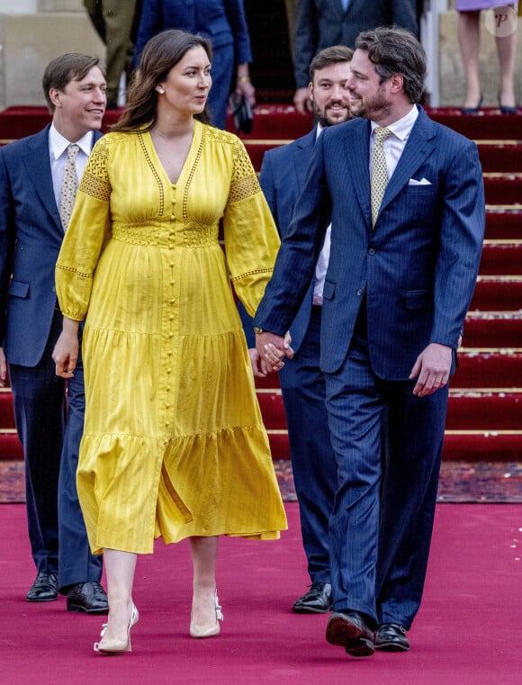 Naissance - Le prince Félix et la princesse Claire de Luxembourg sont parents pour la troisième fois d'un petit garçon prénommé Balthasar - Mariage civil de la princesse Alexandra de Luxembourg et Nicolas Bagory à la mairie de Luxembourg le 22 avril 2023.