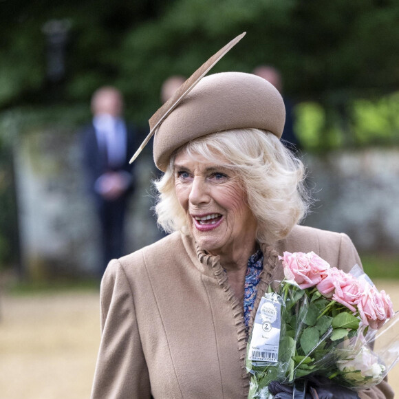 Camilla Parker Bowles, reine consort d'Angleterre, - Members of the Royal Family attend Christmas Day service at St Mary Magdalene Church in Sandringham, Norfolk