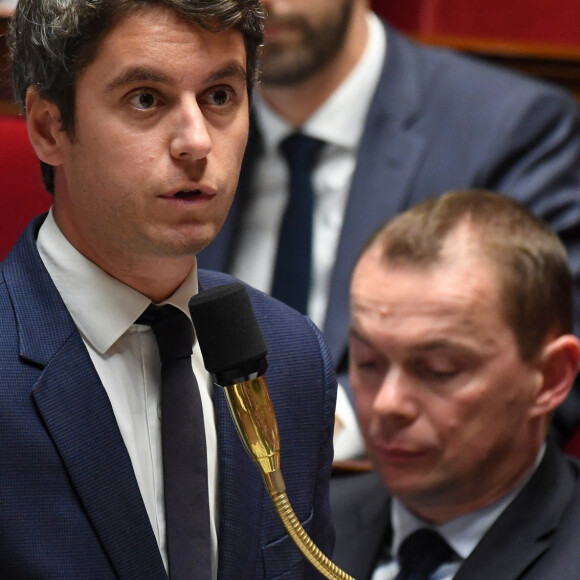 Gabriel Attal - Séance de questions au gouvernement à l'assemblée nationale à Paris, France, le 21 novembre 2023. © Lionel Urman/Bestimage 