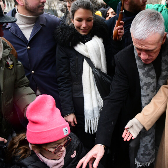 Brigitte Macron et Didier Deschamps lors du lancement de l'opération Pièces Jaunes, en faveur des enfants et adolescents hospitalisés, à Lyon. Le 10 janvier 2024 © Romain Doucelin / Bestimage