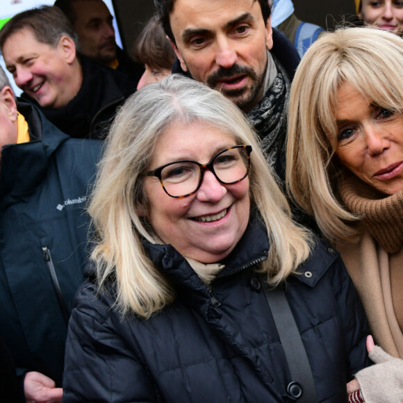 Brigitte Macron lors du lancement de l'opération Pièces Jaunes, en faveur des enfants et adolescents hospitalisés, à Lyon. Le 10 janvier 2024 © Romain Doucelin / Bestimage