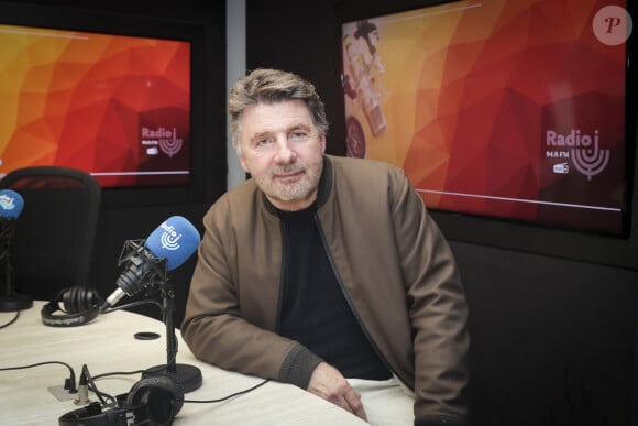 Exclusif - Philippe Lellouche lors de l'enregistrement de l'émission de radio "CS Cohen" sur Radio J à Paris. Le 18 décembre 2023 © Jack Tribeca / Bestimage