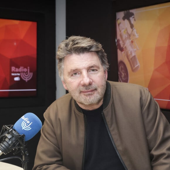Exclusif - Philippe Lellouche lors de l'enregistrement de l'émission de radio "CS Cohen" sur Radio J à Paris. Le 18 décembre 2023 © Jack Tribeca / Bestimage