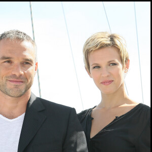 Lorie Pester et Philippe Bas lors du Festival du film de fiction de Monte-Carlo en 2012