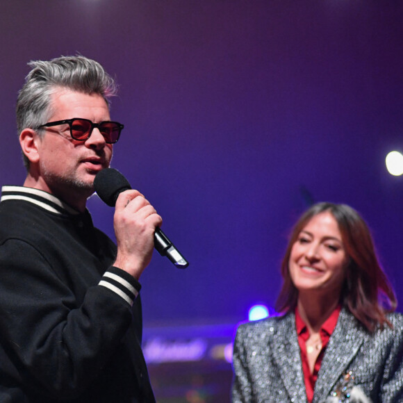 Benjamin Biolay (Grand Prix de la Chanson Française Créateur Interprète), Karen Ann - Les Grands Prix de la Sacem 2023 à la Maison de la Radio à Paris le 30 novembre 2023. © Alexandre Fay/Bestimage