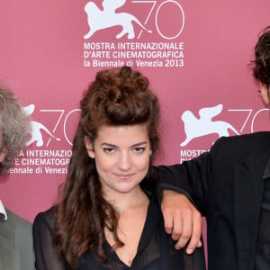 Philippe Garrel, Esther Garrel, Louis Garrel - Photocall du film "Jalousie" au festival du film de Venise le 5 septembre 2013. 