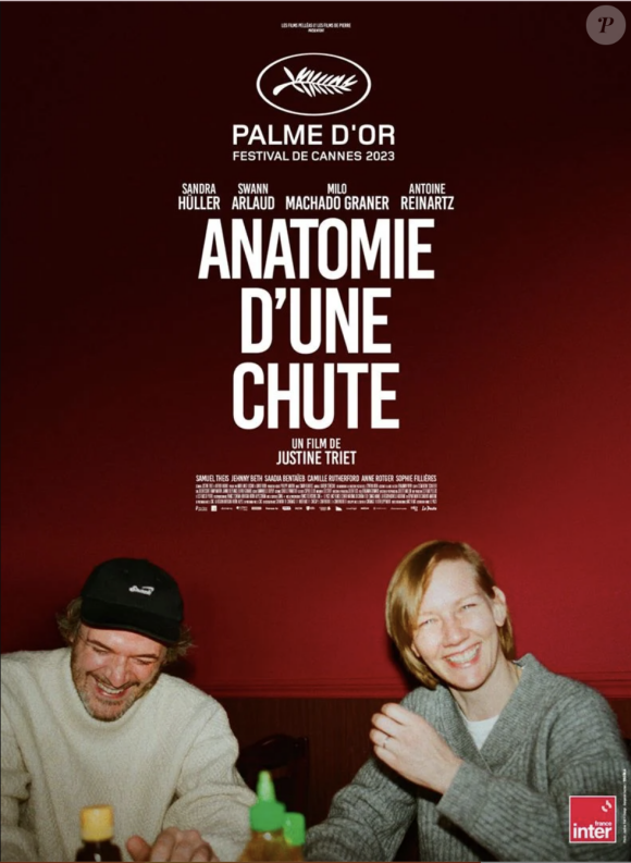 Affiche du film "Anatomie d'une chute" de Justine Triet.