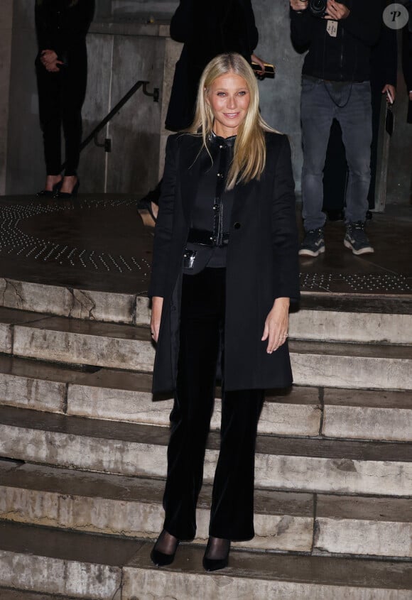 Gwyneth Paltrow - Arrivées au défilé Giorgio Armani Privé Haute Couture printemps/été 2024 (PFW) au Palais de Tokyo à Paris le 23 janvier 2024. © Denis Guignebourg / Bestimage