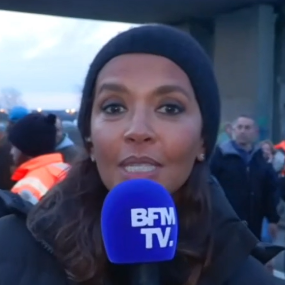 Karine Le Marchand en direct sur BFMTV, le 29 janvier 2024