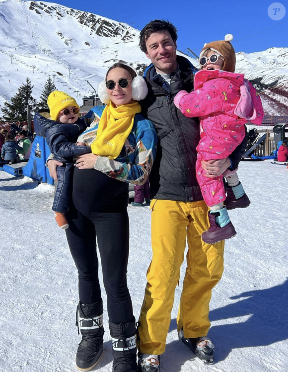 Cindy Poumeyrol a eu trois filles avec son mari Thomas Chenut. Instagram