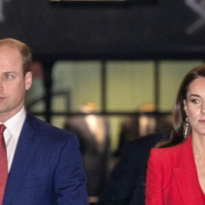 Le prince William, prince de Galles et Catherine Kate Middleton, princesse de Galles se rendent à la soirée "Shaping Us" en amont des BAFTA Awards 2023 à Londres le 30 janvier 2023. 