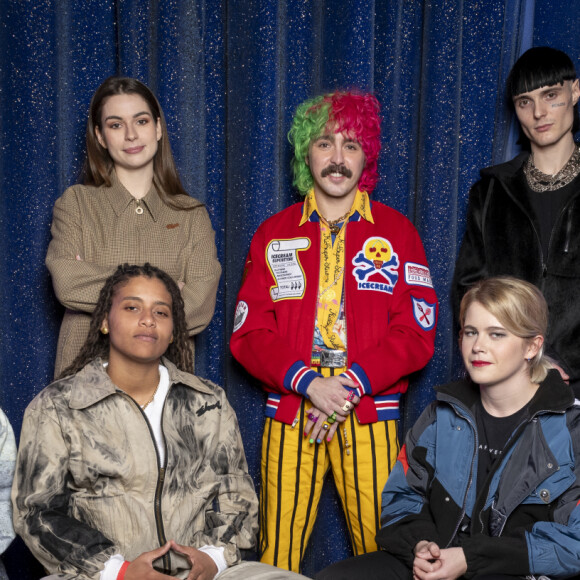 Nuit Incolore, Aime Simone, Yamê, Adèle Castillon, Meryl, Zaho de Sagazan, Julien Granel - Les nouveaux nommés des Victoires de la Musique 2024, à Paris, France, le 8 janvier 2024. © Nathalie GUYON - FTV via Bestimage