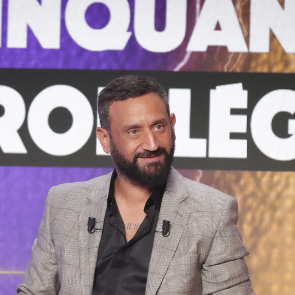 Exclusif - Cyril Hanouna sur le plateau de la nouvelle émission de C.Hanouna du week-end "Face à Hanouna" diffusée le 4 février à Paris, France, le 1er février 2024. © Jack Tribeca/Bestimage