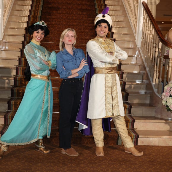 Melanie Laurent - Tapis rouge dans le hall du Disneyland Hotel pour la réouverture de l'établissement. Paris. Le 3 février 2024. @ Jerome Domine/ABACAPRESS.COM