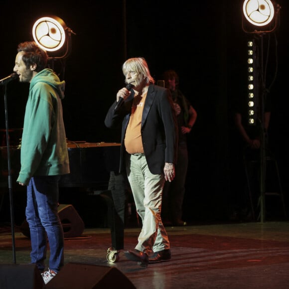 Renaud, Vianney lors de la 10ème nuit de la déprime aux Folies Bergère à Paris le 5 février 2024. © Jack Tribeca / Bestimage