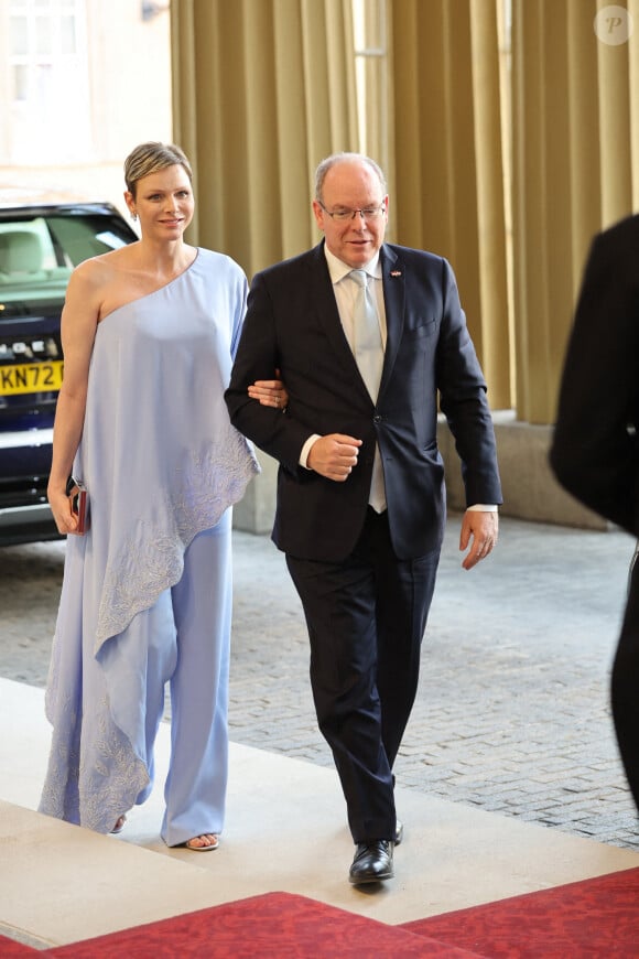 Dîner organisé à Buckingham Palace à Londre, pour une réception en l'honneur de Charles III, la veille de son couronnement. Le 5 mai 2023.