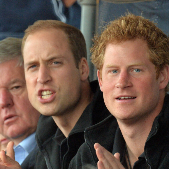 Le prince Charles et ses fils les princes Harry et William assistent aux Invictus Games 2014 à Londres, le 11 septembre 2014.