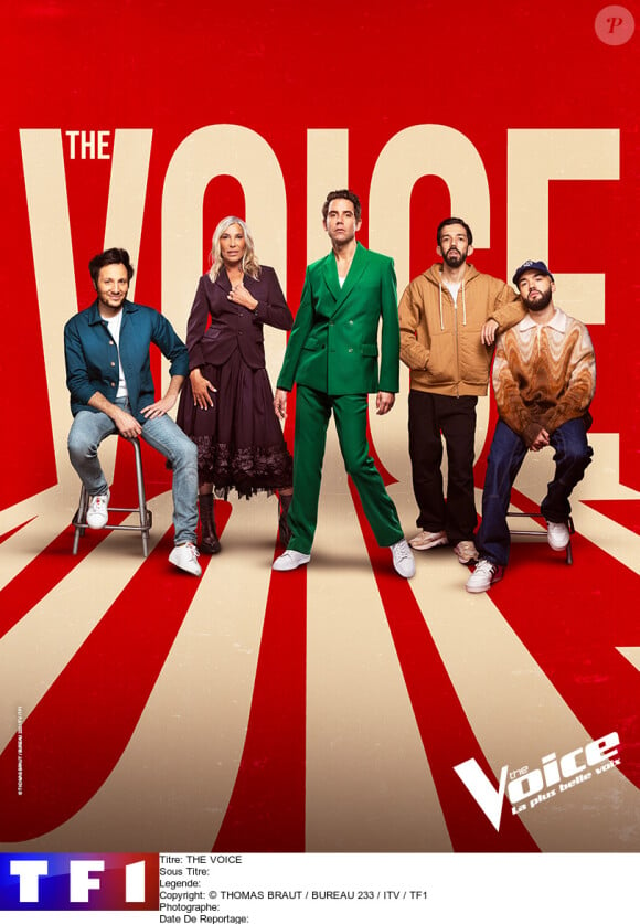 Vianney, Zazie, Bigflo et Oli et Mika sont les coachs de "The Voice 2024"
Affiche de la saison 13 de "The Voice"©THOMAS BRAUT / BUREAU 233 / ITV / TF1