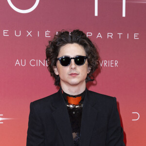 Timothée Chalamet - Première du film "Dune II" au Grand Rex à Paris, le 12 février 2024. © Coadic Guirec/Olivier Borde/Bestimage