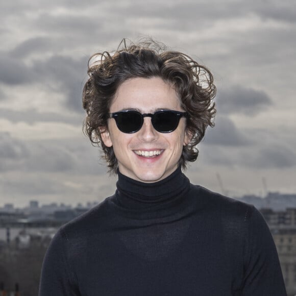 Timothée Chalamet - Photocall du film "Dune, deuxième partie" à l'hôtel Shangri-La à Paris, le 12 février 2024. © Olivier Borde/Bestimage