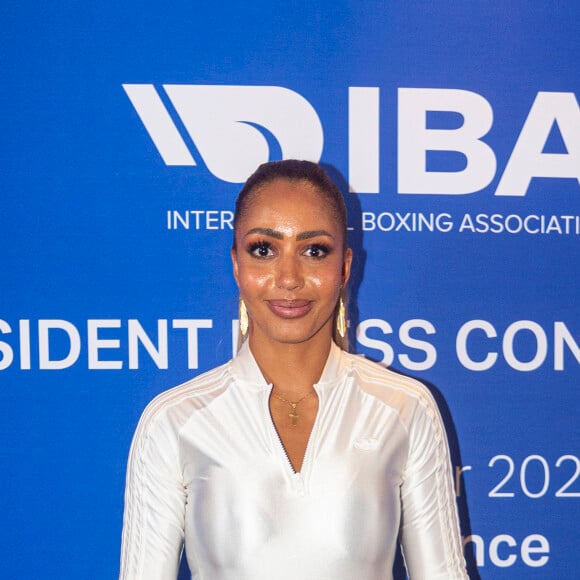 Exclusif - Estelle Mossely - Conférence de presse de la fédération IBA (International Boxing Association) à l'hôtel Shangri-La à Paris le 6 décembre 2023. © Pierre Perusseau/Bestimage