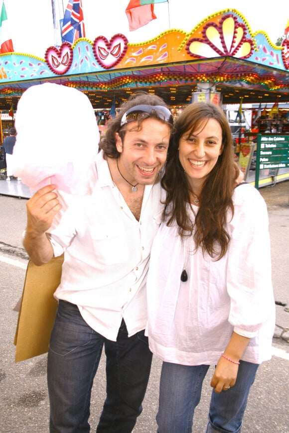 Philippe Candeloro et son épouse Olivia en 2008