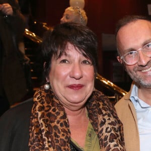 Exclusif -Annie Grégorio et son mari David Grégorio - Générale de la Pièce " L'argent de la vieille " au Théâtre Libre à Paris, France. Le 15 Février 2024. © Bertrand Rindoff / Bestimage 