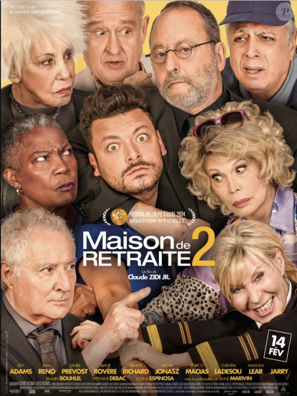 Michel Jonasz est à l'affiche du film "Maison de retraite 2" mais la retraite, voilà une idée qui lui paraît bien saugrenue.
Affiche du film "Maison de retraites 2" de Claude Zidi Jr.
