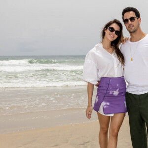 Exclusif -  Iris Mittenaere et son compagnon Diego El Glaoui - Déjeuner entre "Lagune et mer" à la maison d'Akoula à Assinie, au bord de la mer, organisé au lendemain du gala de la Fondation "Children of Africa" , par D.Ouattara , Première Dame de Côte d'Ivoire et présidente de la Fondation . Assinie le 12 mars 2022. © Olivier Borde / Bestimage 