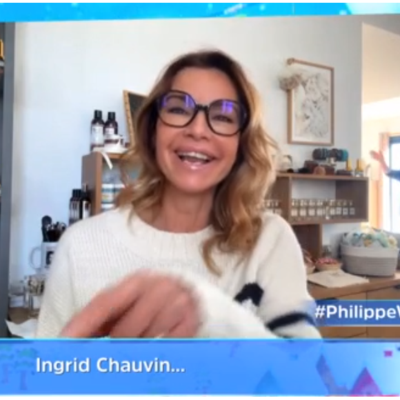 Son compagnon Philippe Warrin a même fait une petite apparition 
Ingrid Chauvin fait une apparition surprise dans "Les 12 coups de midi" sur TF1