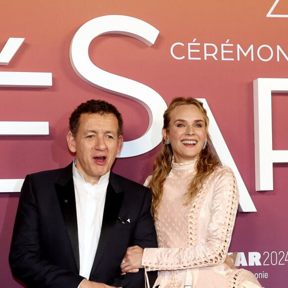 Dany Boon et Diane Kruger - Photocall des lauréats (press room) lors de la 49ème édition de la cérémonie des César à l'Olympia à Paris le 23 février 2024 © Dominique Jacovides / Olivier Borde / Bestimage 