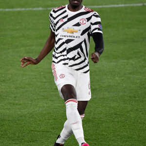 Paul Pogba - Manchester United battu par l'AS Roma (3 - 2) se qualifie pour la finale de la Ligue Europa. Rome. Le 6 mai 2021. © Inside / Panoramic / Bestimage