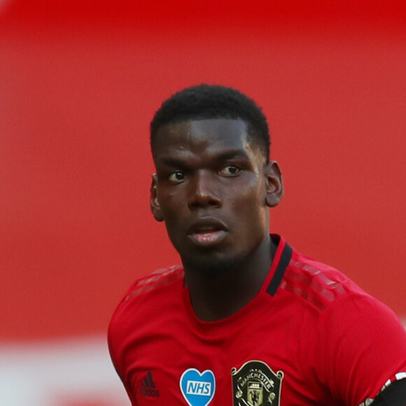 Paul Pogba - Grâce à Anthony Martial, Manchester United bat l'équipe de Sheffield Utd pour la 31 ème journée de Premier League, le 24 juin 2020 à Manchester.