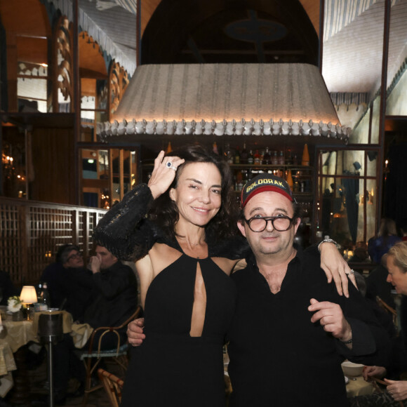 Exclusif - Sandra Sisley, Jean-Louis Barcelona - Quatrième édition de la soirée "Les jeudis de Sandra" au Café Lapérouse organisée par S.Sisley à Paris le 29 février 2024. © Jack Tribeca / Bestimage