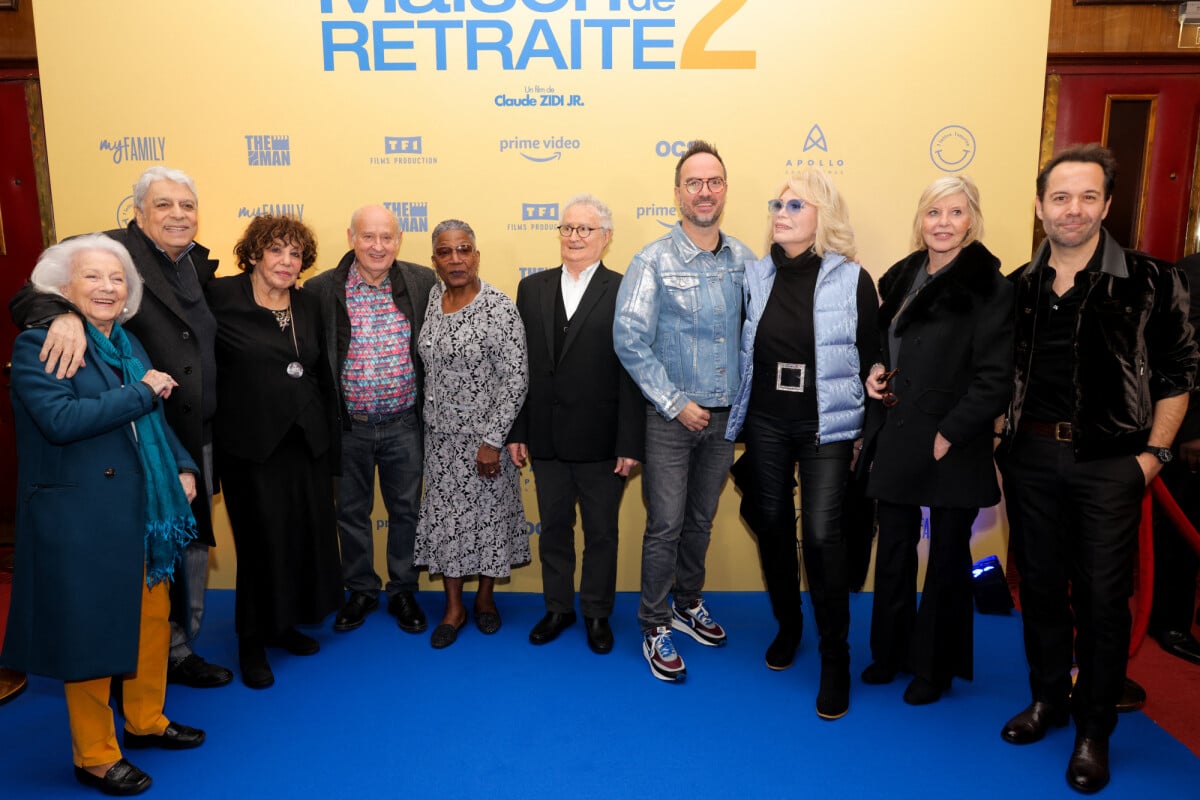 Photo : Claudette Walker, Enrico Macias, Liliane Rovère, Michel Jonasz,  Firmine Richard, Daniel Prévost, Jarry, Amanda Lear, Chantal Ladesou,  Stéphane Debac - Avant première du film 