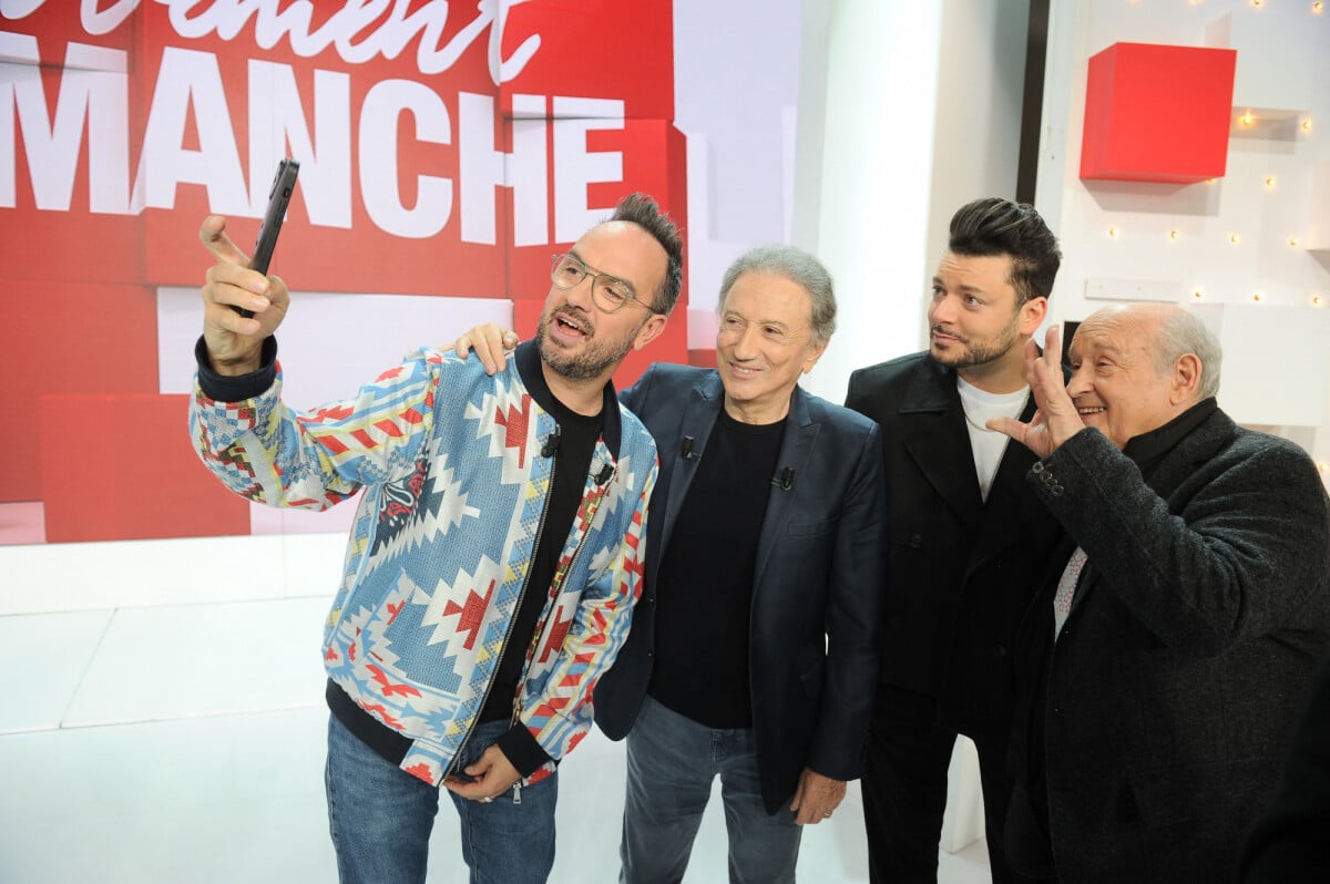 Photo : Exclusif - Jarry, Michel Drucker, Kev Adams et Michel Jonasz ...