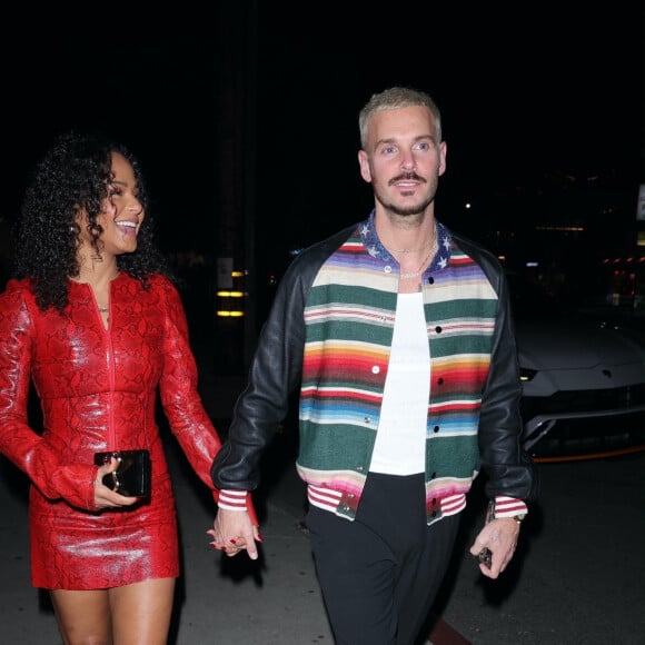 Matt Pokora et Christina Milian - Dîner chez Catch Steak à West Hollywood