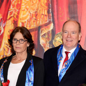 La princesse Stéphanie de Monaco, le prince Albert II de Monaco, Camille Gottlieb et Louis Ducruet lors du 46ème Festival International du Cirque de Monte-Carlo, le 20 janvier 2024. © Claudia Albuquerque/Bestimage 