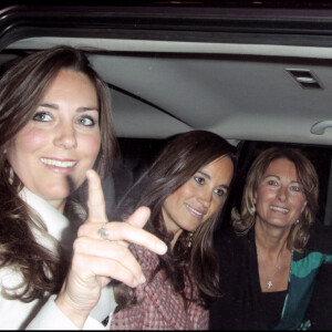 Kate Middleton, sa soeur Pippa et leur mère Carole (Archive)