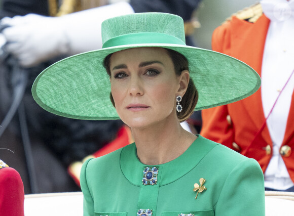 Si, bien sûr, elle se sent mieux ! 
Kate Catherine Middleton, princesse de Galles - La famille royale d'Angleterre lors du défilé "Trooping the Colour" à Londres. Le 17 juin 2023