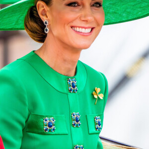Elle est notamment attendue pour Trooping the Colour le 15 juin prochain. 
Kate Catherine Middleton, princesse de Galles - La famille royale d'Angleterre lors du défilé "Trooping the Colour" à Londres. Le 17 juin 2023